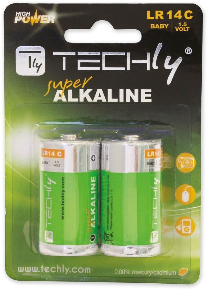 blister 2 batterie high power mezza torcia c alcaline lr14 1 5v