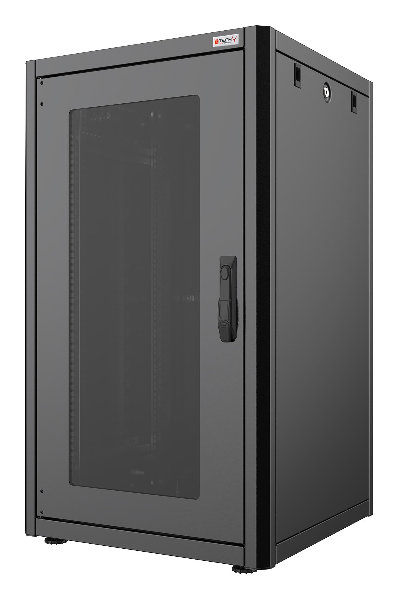 armadio rack 19 600x600 12 unità nero serie easynet