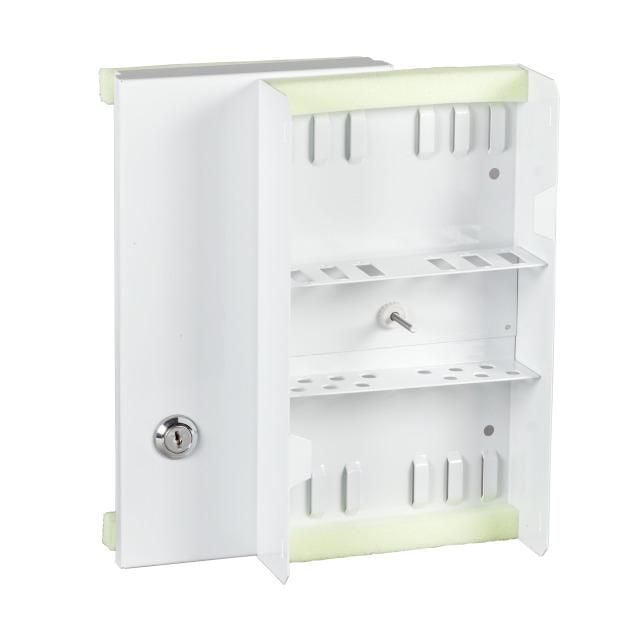 box ottico compatto da parete con pannello incluso ral7035