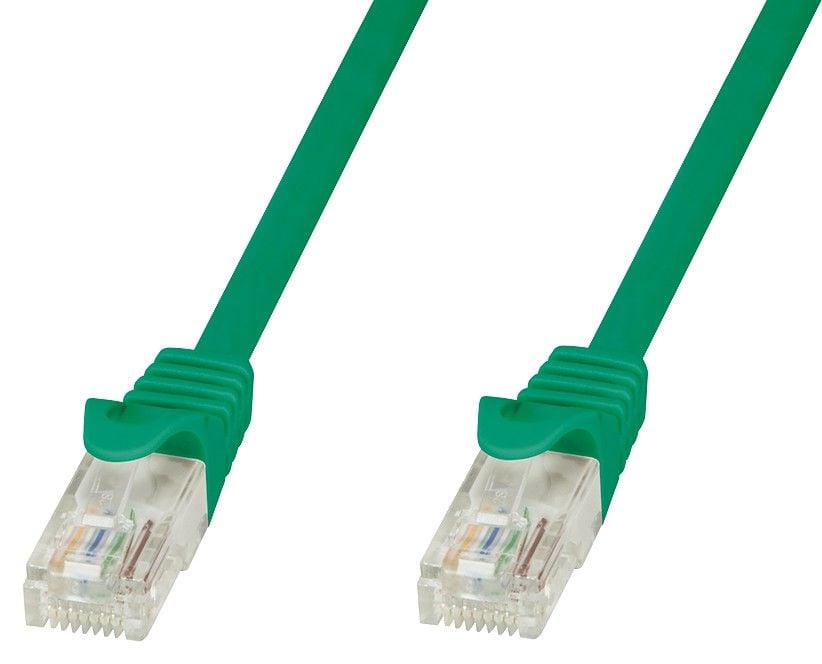 cavo di rete patch in rame cat 6 verde utp 5m