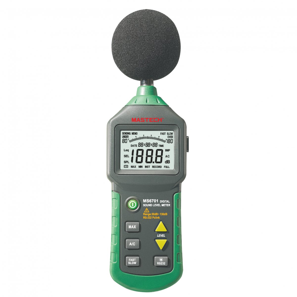 fonometro digitale professionale con interfaccia usb ms6701