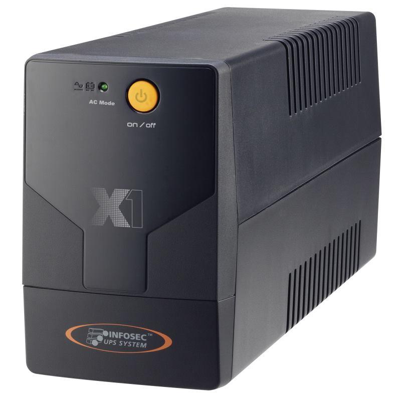 gruppo di continuità ups x1 ex 500va line interactive nero