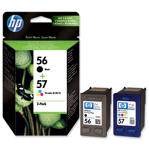 (FUORI PRODUZIONE) HP - 56+57 - SA342A - PACK 2 INK HP N.56 + N.57 - 1CONF.