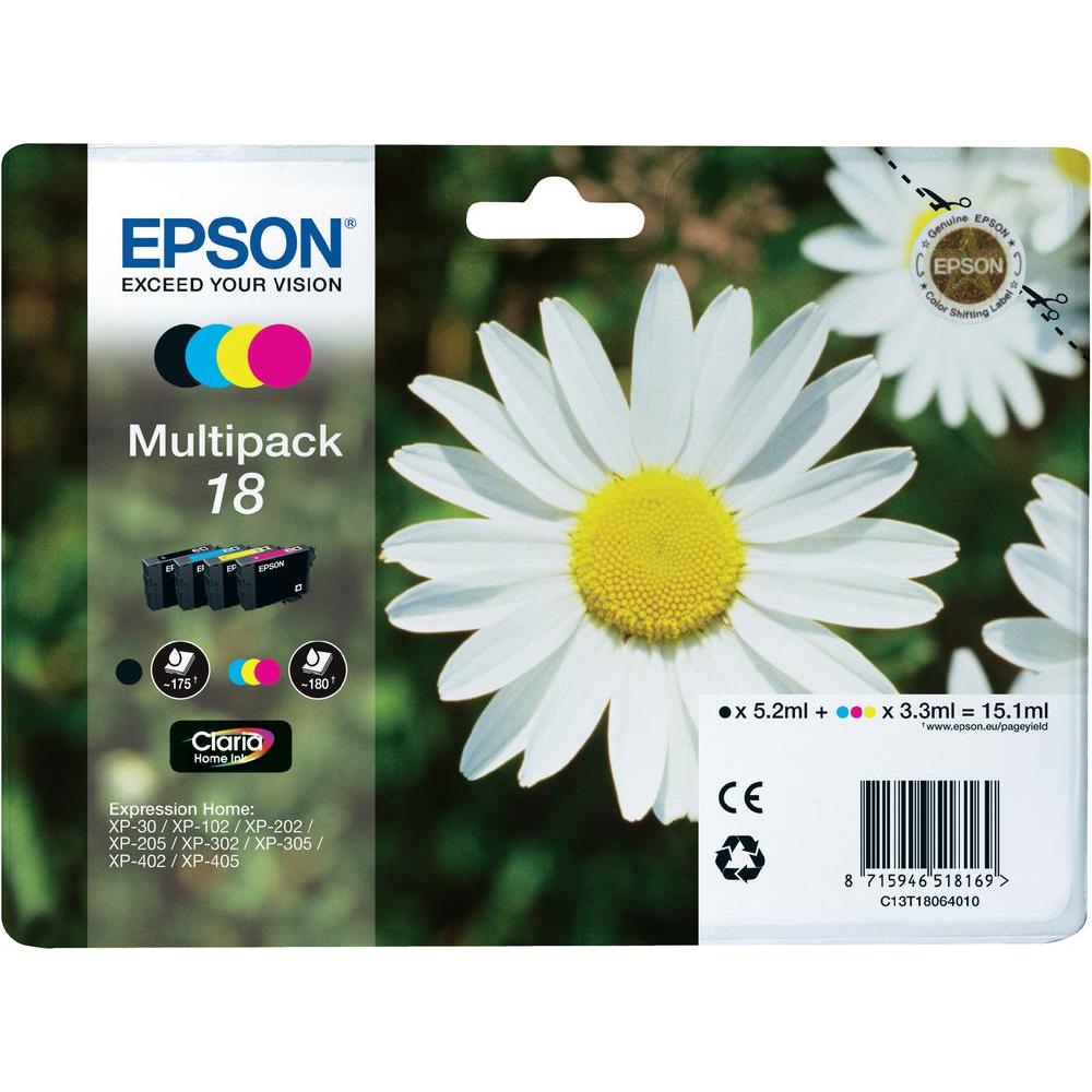 EPSON - 18 - PACK - MARGHERITA - PACK 4 INK PER EPSON