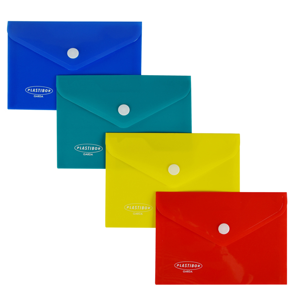 Cartelline in plastica con bottone