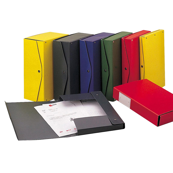 Scatola archivio Project - dorso 15 cm - 25 x 35 cm - rosso - King Mec (Confezione 5 pz)